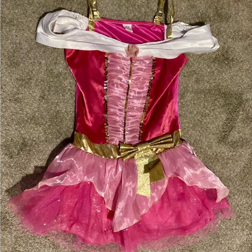 Disney Pink and Gold Dance Dress